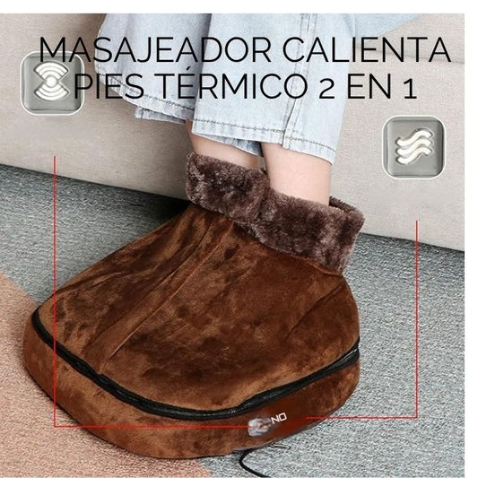 Masajeador Calienta Pies Térmico 2 en 1