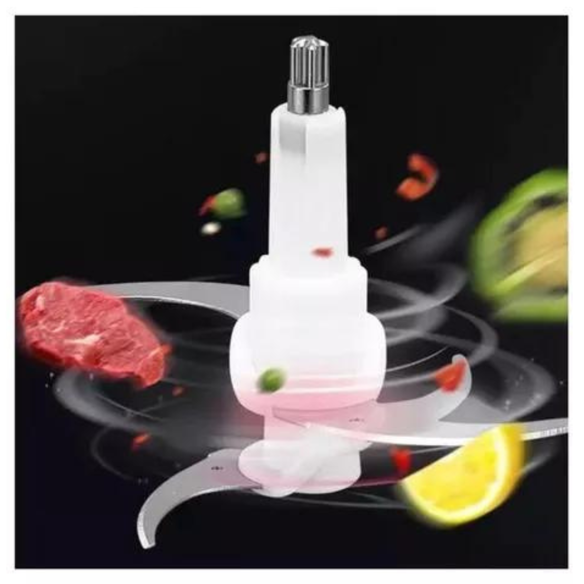 Picador Eléctrico Alimentos 4 Cuchillas