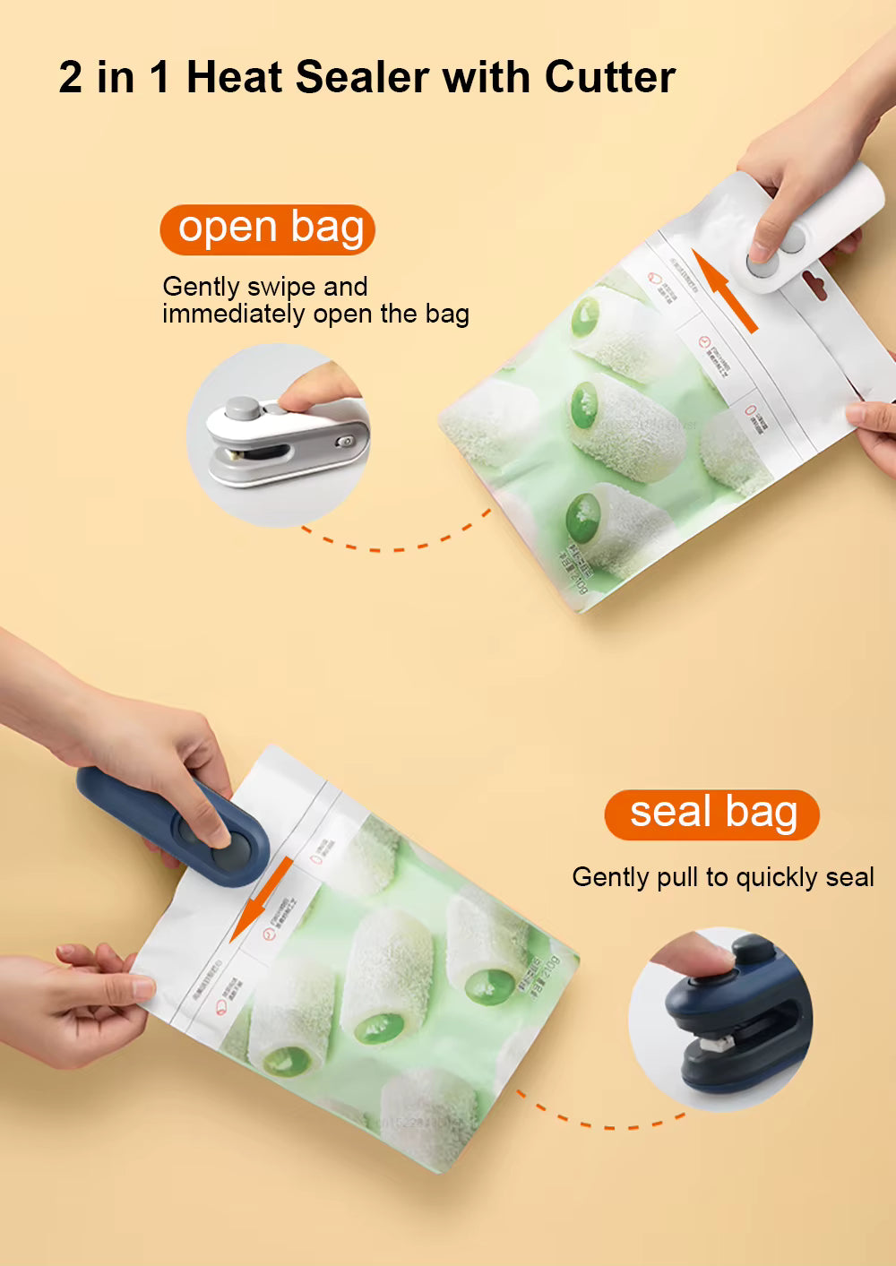 SELLADORA DE BOLSAS RECARGABLE PORTATIL