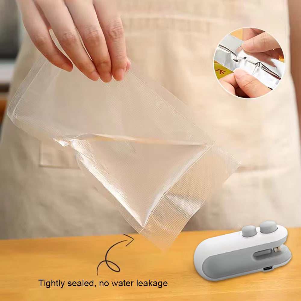 SELLADORA DE BOLSAS RECARGABLE PORTATIL