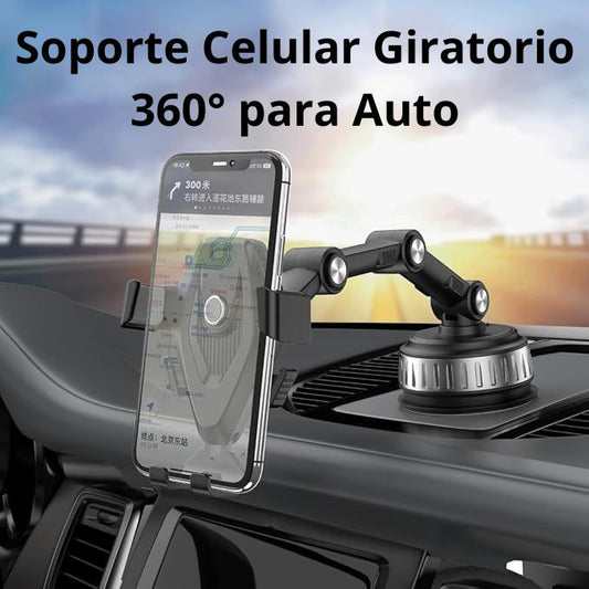 SpinMount: Soporte Celular 360° para Auto