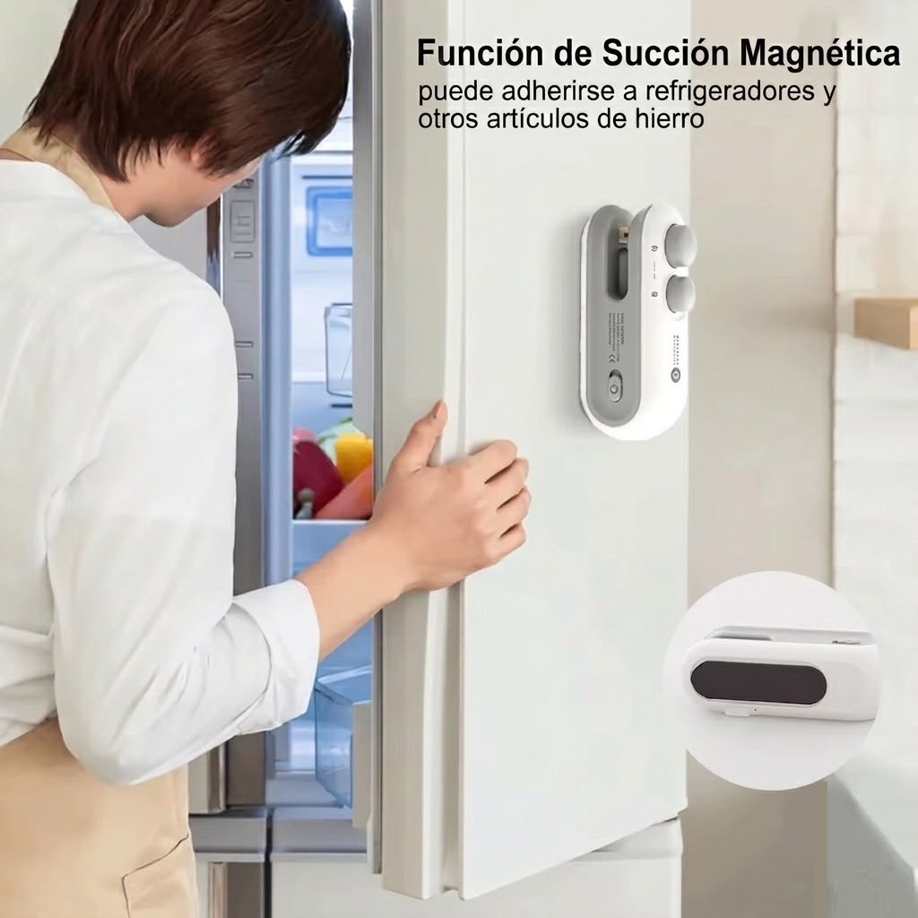 SELLADORA DE BOLSAS RECARGABLE PORTATIL