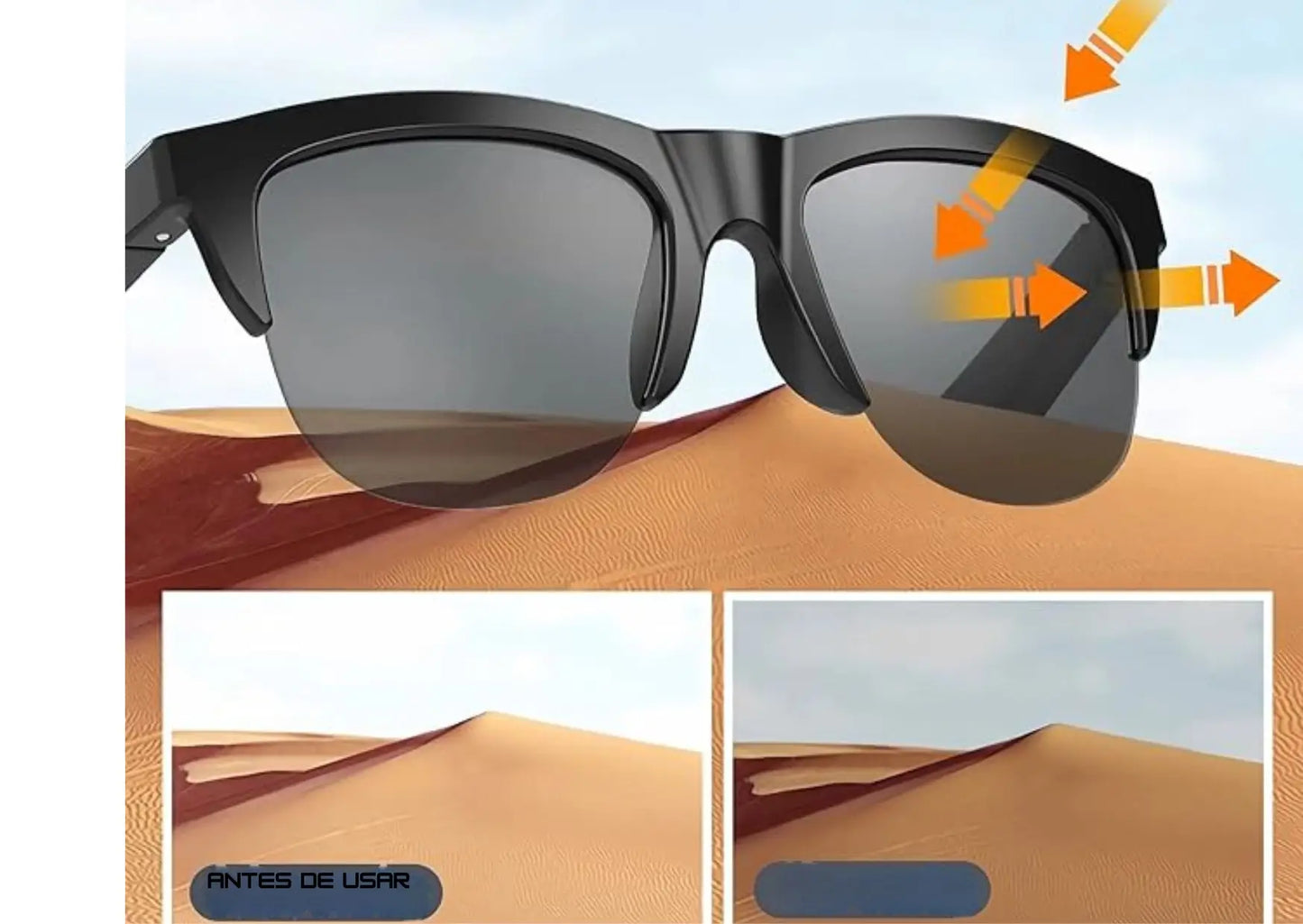 Gafas Inalambricas inteligentes Tactil